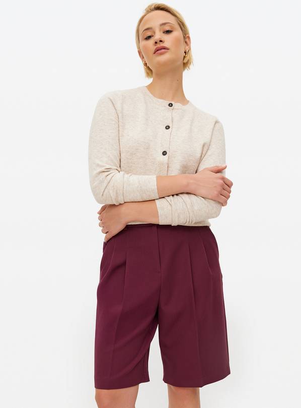 Burgundy Ultimate Tailored Bermuda Shorts 20